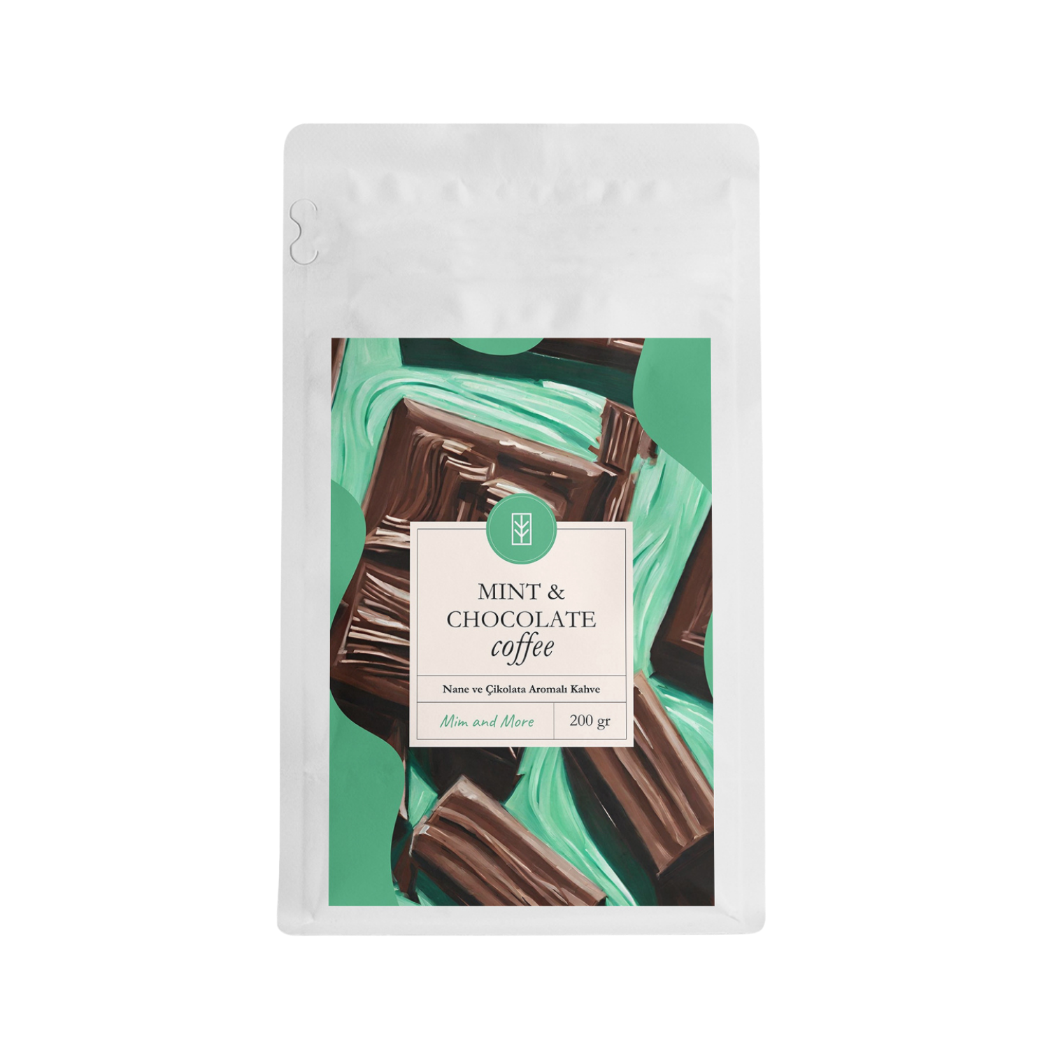 Mint & Chocolate Coffee - Nane Ve Çikolata Aromalı Çekirdek Kahve 200