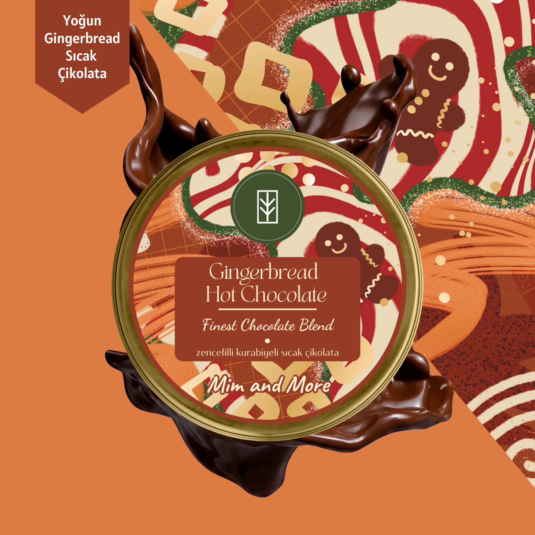 Gingerbread Hot Chocolate - Zencefilli Kurabiyeli Sıcak Çikolata