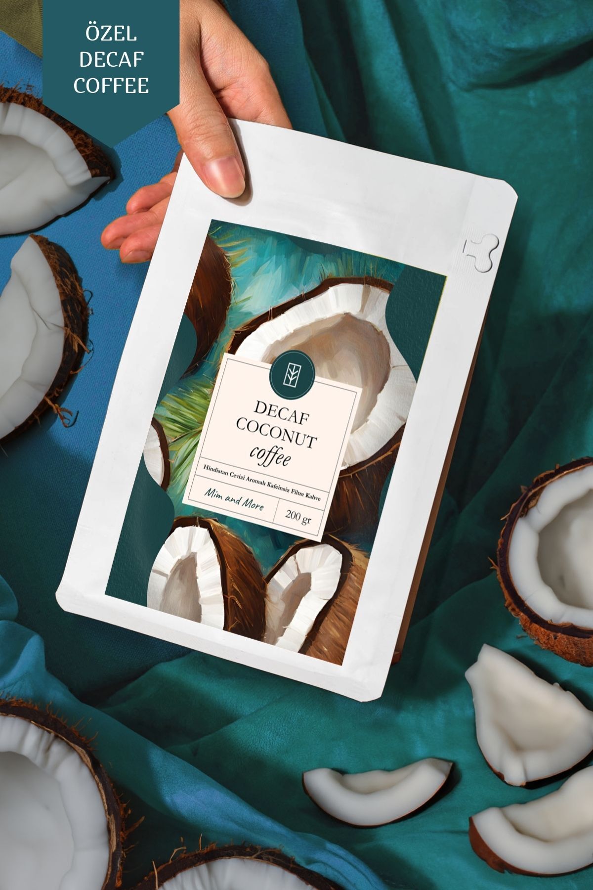 Decaf Coconut Coffee - Kafeinsiz Hindistan Cevizi Aromalı Çekirdek