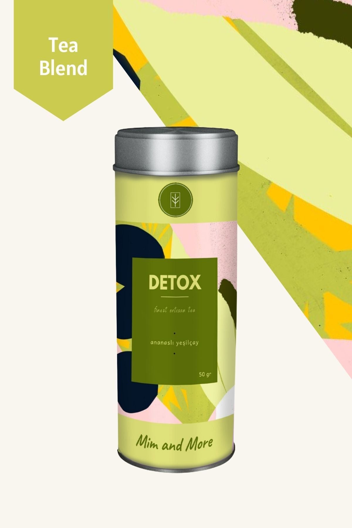 Detox Tea - Ananaslı Yeşil Çay, 50 gr – Mim and More