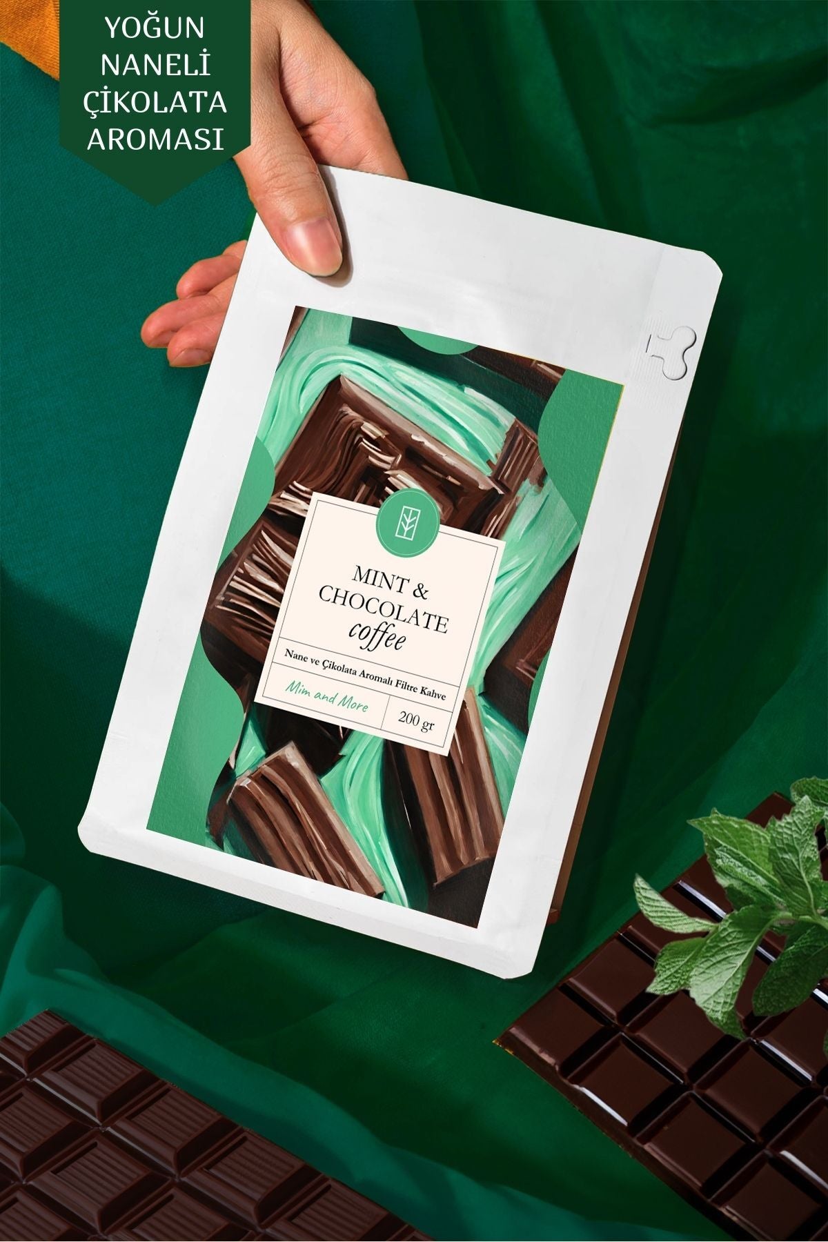 Mint & Chocolate Coffee - Nane ve Çikolata Aromalı Çekirdek Kahve