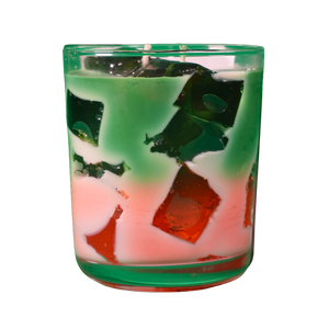 Iced Strawberry Matcha Latte Mum | Doğal Soya Balmumu Jel Mum – Çevre Dostu Dekoratif Mum 250 g