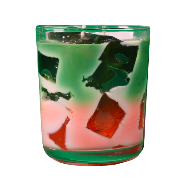 Iced Strawberry Matcha Latte Mum | Doğal Soya Balmumu Jel Mum – Çevre Dostu Dekoratif Mum 250 g