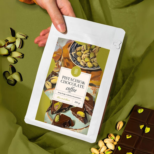 Pistachio & Chocolate Coffee - Antep Fıstıklı Çikolata Aromalı Filtre Kahve 200 g