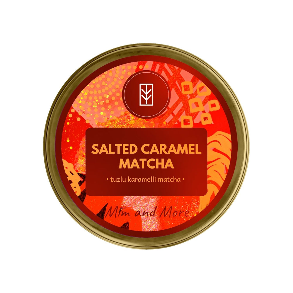 Salted Caramel Matcha – Tuzlu Karamel Aromalı Ceremonial Grade Matcha Tozu 25 g