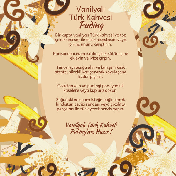 Vanilla Turkish Coffee - Vanilya Aromalı Türk Kahvesi, 200 gr