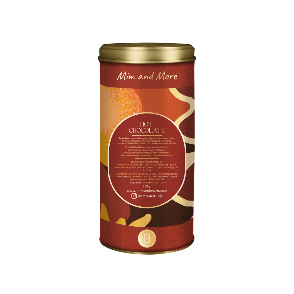 Hot Chocolate - Sütlü Sıcak Çikolata Tin, 200 g