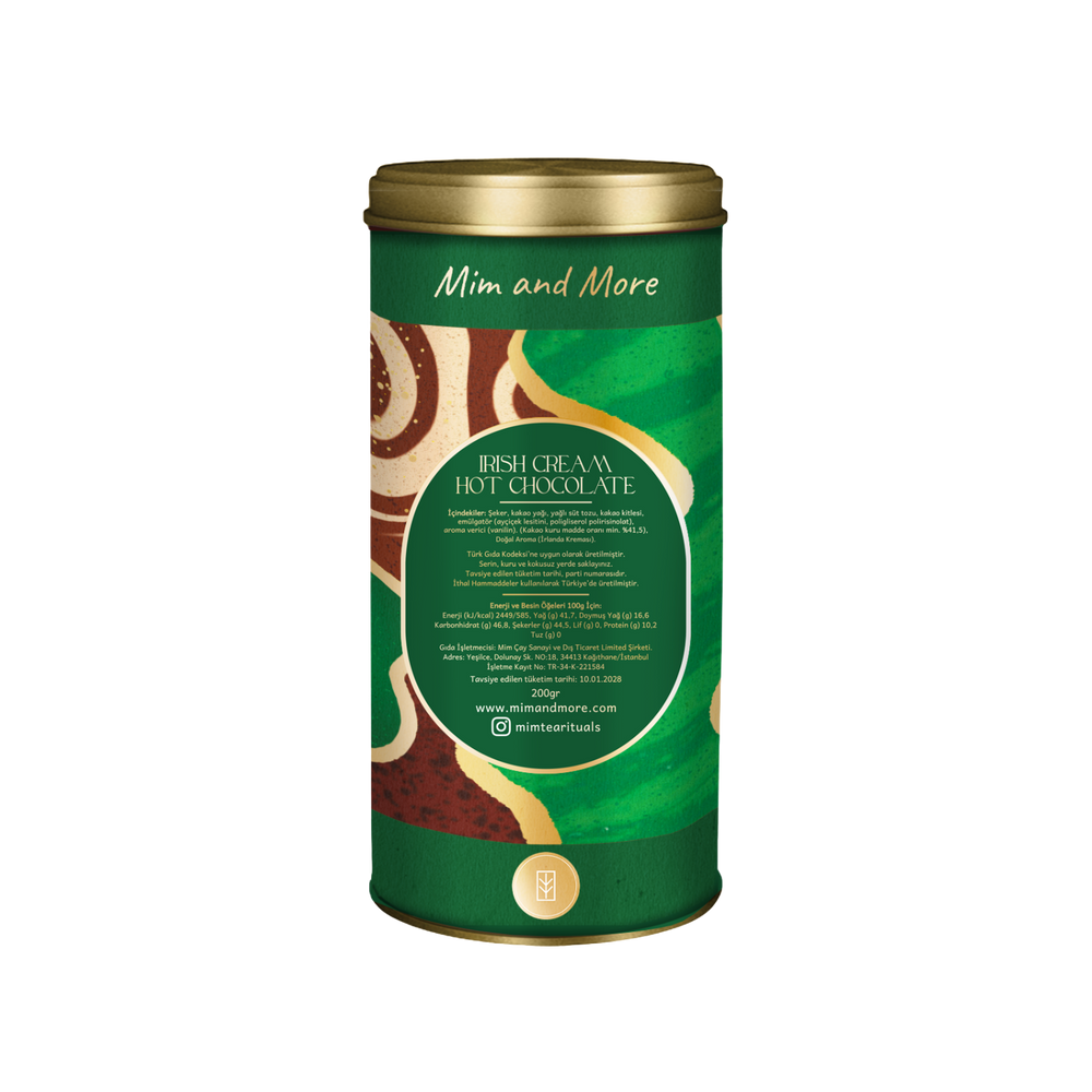 Irish Cream Hot Chocolate - Irlanda Kremalı Sıcak Çikolata Tin, 200 g