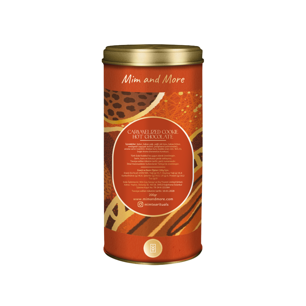 Caramelized Cookie Hot Chocolate - Karamelize Kurabiyeli Sıcak Çikolata Tin, 200 g