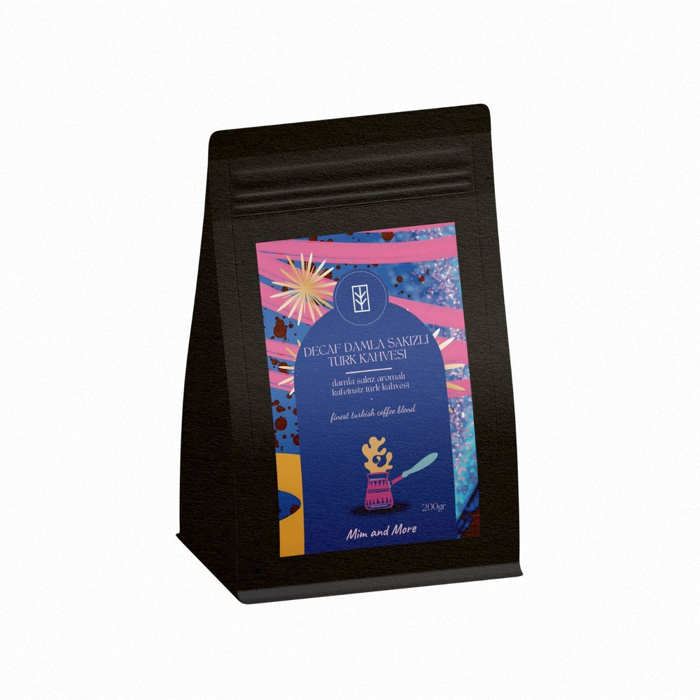 Decaf Mastic Gum Turkish Coffee - Kafeinsiz Damla Sakız Aromalı Türk Kahvesi, 200 gr