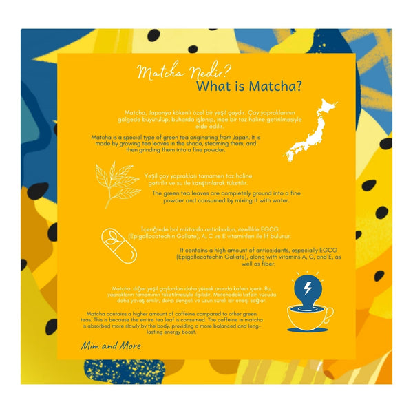 Banana Matcha – Muz Aromalı Ceremonial Grade Matcha Tozu 100 g