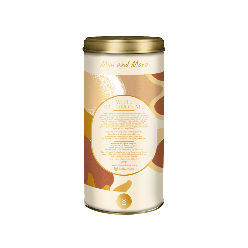 Beyaz Sıcak Çikolata, White Hot Chocolate - 200 g