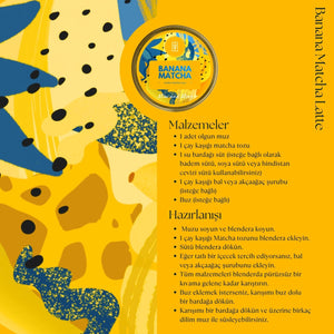 Banana Matcha – Muz Aromalı Ceremonial Grade Matcha Tozu 100 g