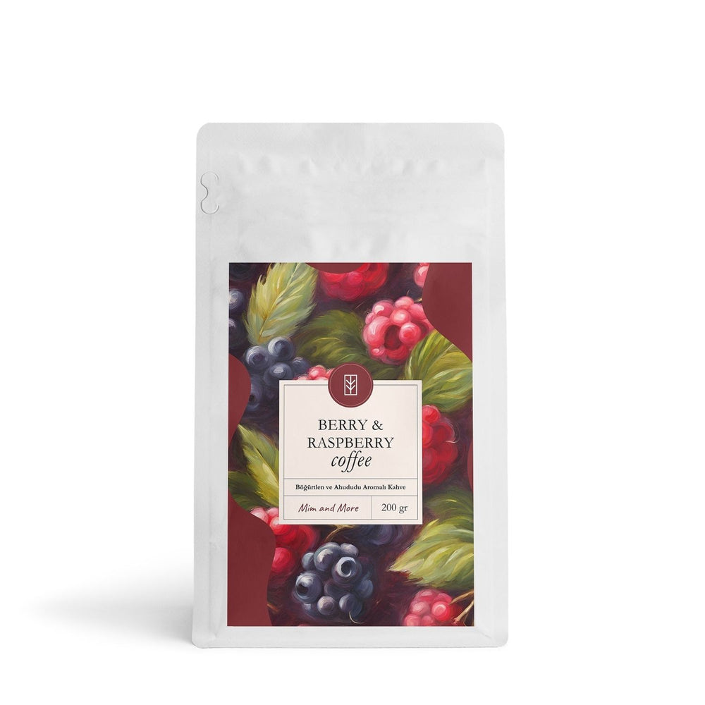 Berry & Raspberry Coffee - Böğürtlen Ve Ahududu Aromalı Çekirdek Kahve 200 g