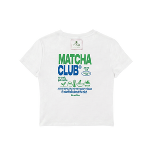 Matcha Club Baskılı Unisex Oversize Tişört – Modal Kumaş, Hafif ve Rahat T-Shirt