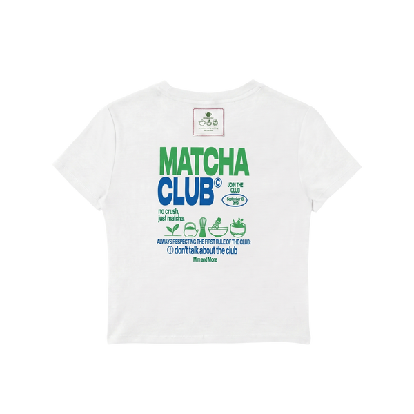Matcha Club Baskılı Unisex Oversize Tişört – Modal Kumaş, Hafif ve Rahat T-Shirt