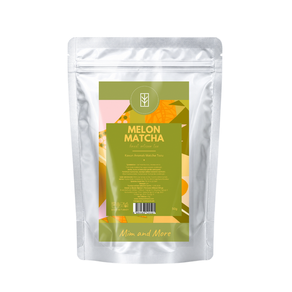 Melon Matcha – Kavun Aromalı Ceremonial Grade Matcha Tozu 50 g