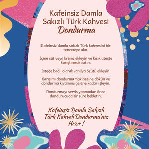 Decaf Mastic Gum Turkish Coffee - Kafeinsiz Damla Sakız Aromalı Türk Kahvesi, 200 gr
