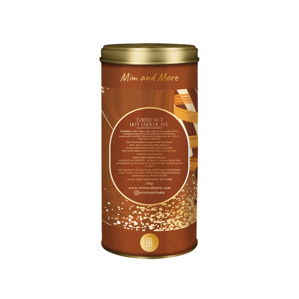 Toffee Nut Hot Chocolate - Toffee Nut Sıcak Çikolata Tin, 200 g