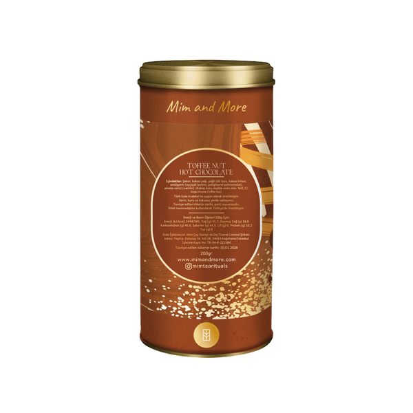 Toffee Nut Hot Chocolate - Toffee Nut Sıcak Çikolata Tin, 200 g