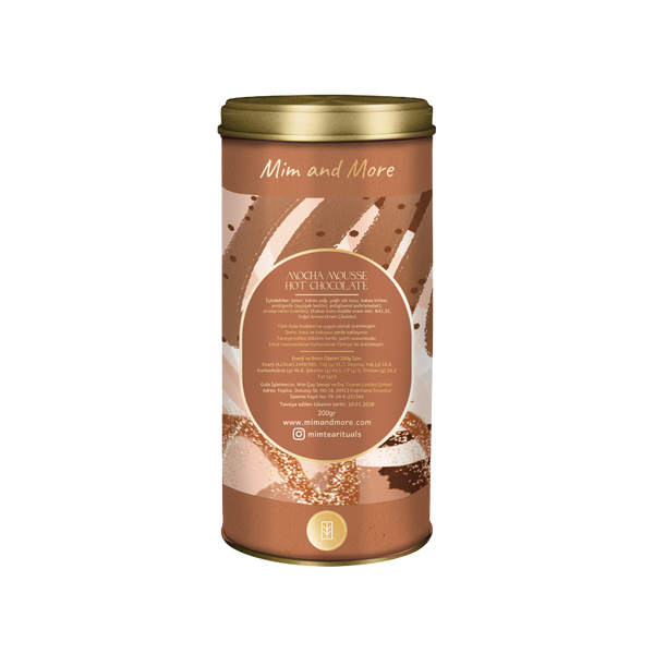 Mocha Mousse Hot Chocolate - Mocha Mousse Sıcak Çikolata Tin, 200 g