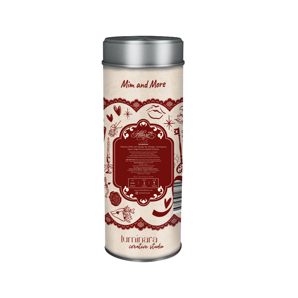 Luminara Studio x Allure - Kayısı ve Şeftalili Hibiskus Çayı 50 g