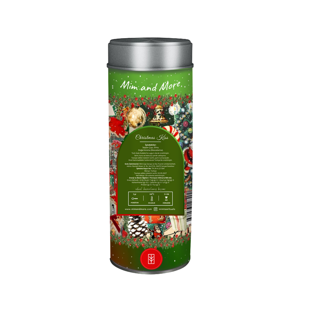 Christmas Kiss Tea – Macadamia Aromalı Seylan Siyah Çayı, 50 g