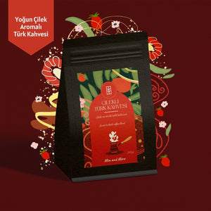 Strawberry Turkish Coffee - Çilek Aromalı Türk Kahvesi, 200 gr
