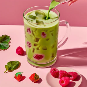 Raspberry Strawberry Matcha – Ahududu & Çilek Aromalı Ceremonial Grade Matcha Tozu 25 g