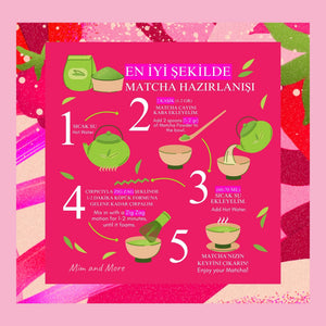 Raspberry Strawberry Matcha – Ahududu & Çilek Aromalı Ceremonial Grade Matcha Tozu 25 g