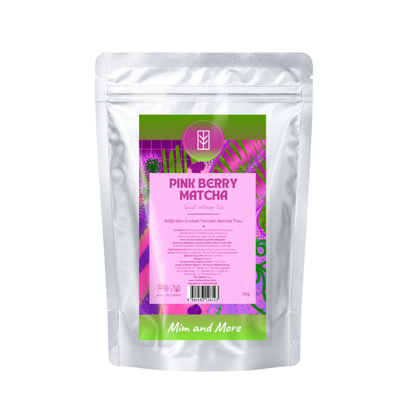 Pink Berry Matcha – Orman Meyve Aromalı Pink Matcha Tozu 50 g