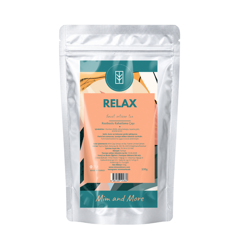 Relax Tea – Rooiboslu Kafeinsiz Bitki Çayı 100 g