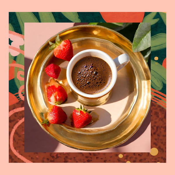 Strawberry Turkish Coffee - Çilek Aromalı Türk Kahvesi, 200 gr