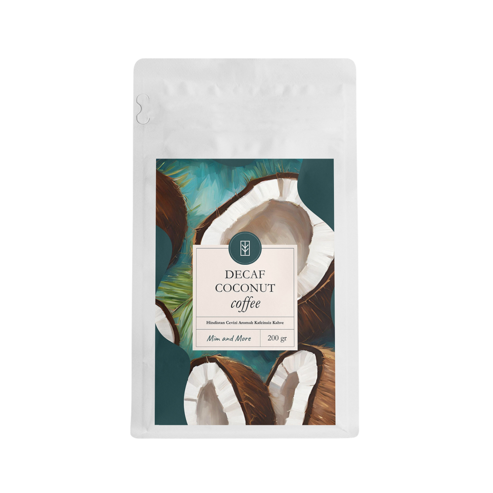 Decaf Coconut Coffee – Kafeinsiz Hindistan Cevizi Aromalı Filtre Kahve 200 g