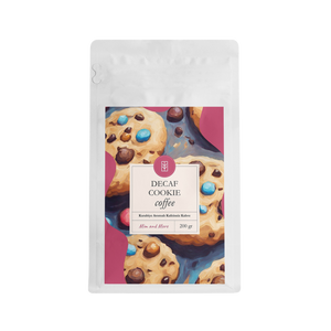 Decaf Cookie Coffee – Kafeinsiz Kurabiye Aromalı Çekirdek Kahve 200 g