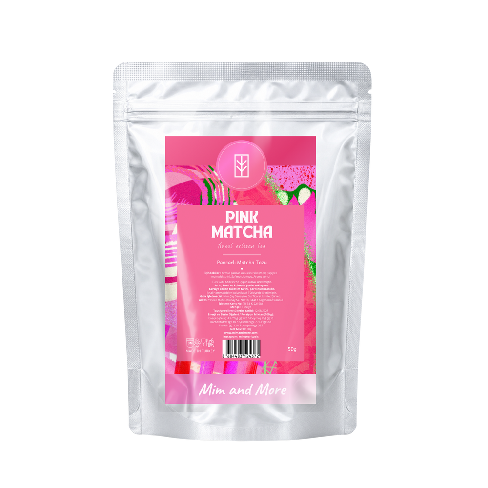 Pink Matcha – Pancar Aromalı Matcha Tozu 50 g