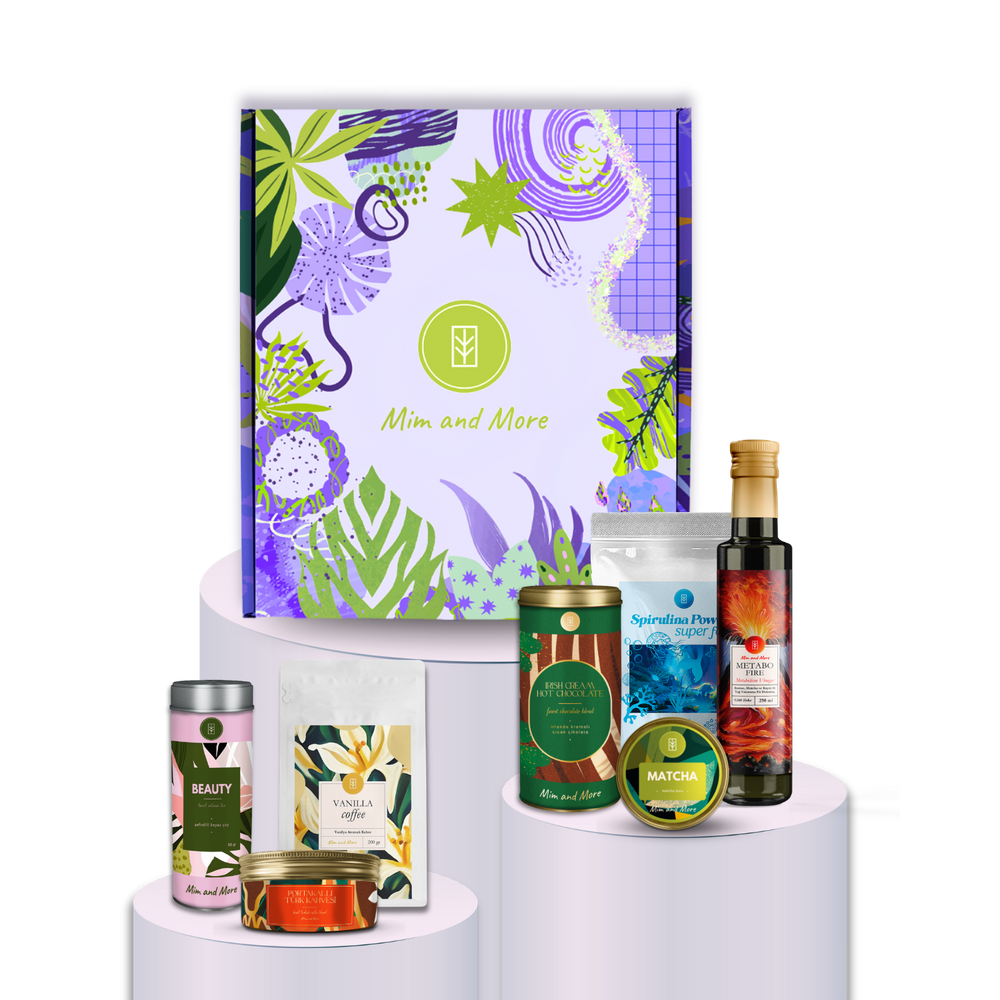 Glow Hediye Kutusu | Saf Matcha, Beauty Tea, Spirulina, Kahve & Sirke – Doğal Işıltı Seti