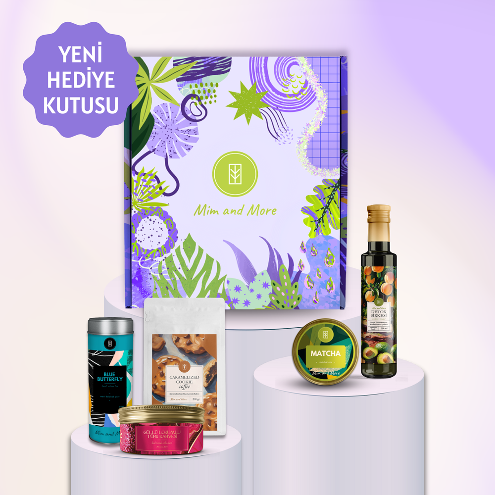 Harmony Hediye Kutusu | Saf Matcha – Güllü Lokumlu Türk Kahvesi – Caramelized Cookie Kahve