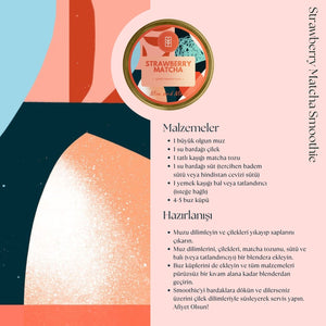 Strawberry Matcha – Çilek Aromalı Ceremonial Grade Matcha Tozu 50 g
