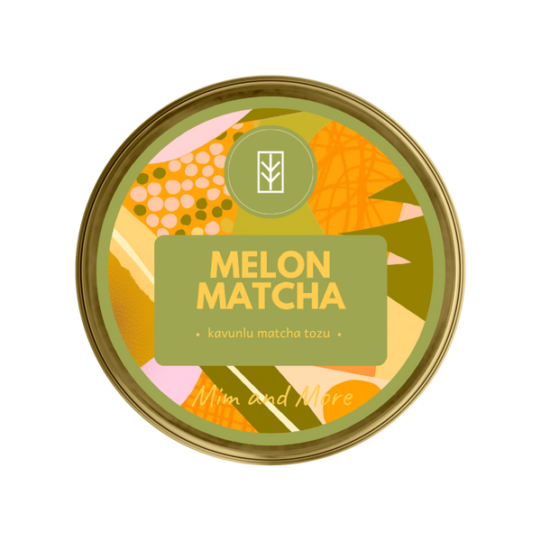 Melon Matcha – Kavun Aromalı Ceremonial Grade Matcha Tozu 25 g