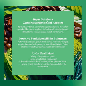 Form Kahve – Matcha, Kahve & Spirulinalı Çözünebilir Kahve 120 g