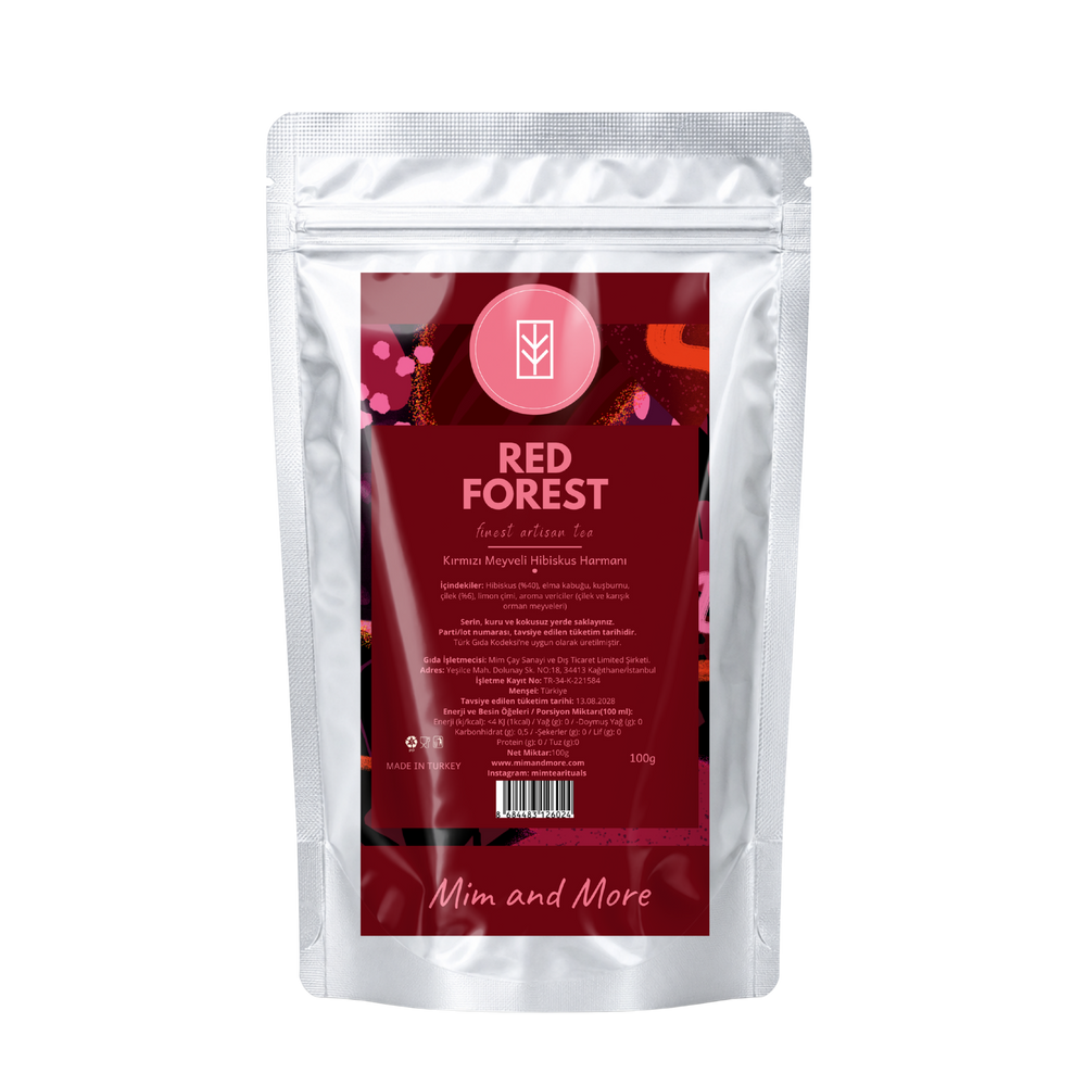 Red Forest Tea - Kırmızı Orman Meyveli Hibiskus Çayı 100 g