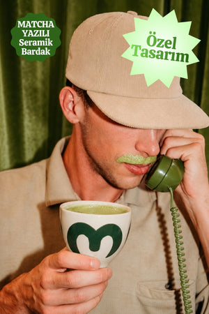 Matcha Seramik Bardak – El Yapımı & El Boyaması Seramik Bardak