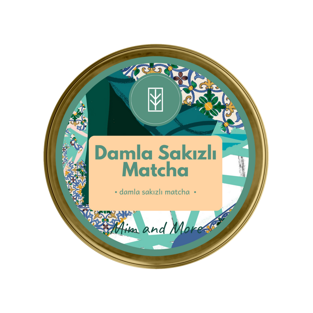 Mastic Gum Matcha – Damla Sakızı Aromalı Ceremonial Grade Matcha Tozu 25 g