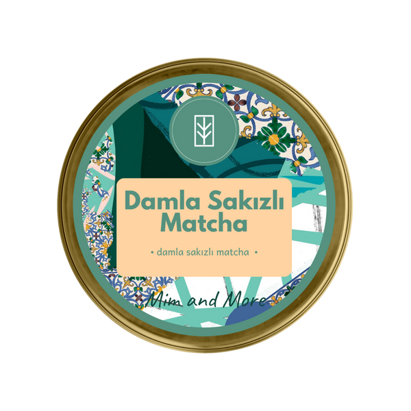 Mastic Gum Matcha – Damla Sakızı Aromalı Ceremonial Grade Matcha Tozu 25 g