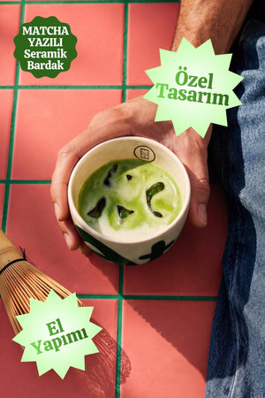Matcha Seramik Bardak – El Yapımı & El Boyaması Seramik Bardak