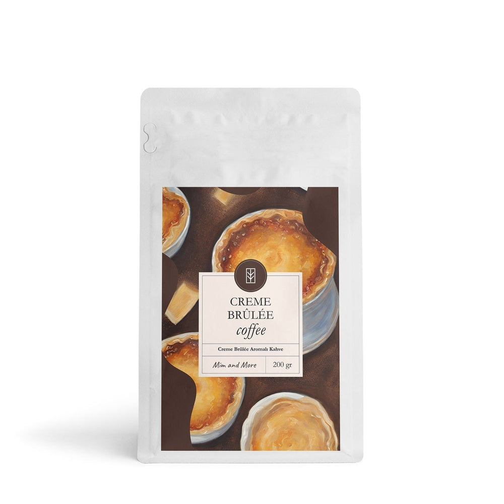 Creme Brulee Coffee - Creme Brulee Aromalı Çekirdek Kahve 200 g