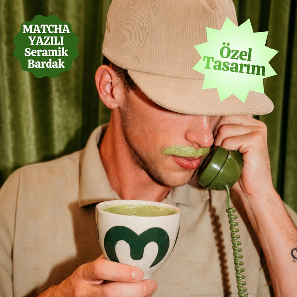 Matcha Seramik Bardak – El Yapımı & El Boyaması Seramik Bardak