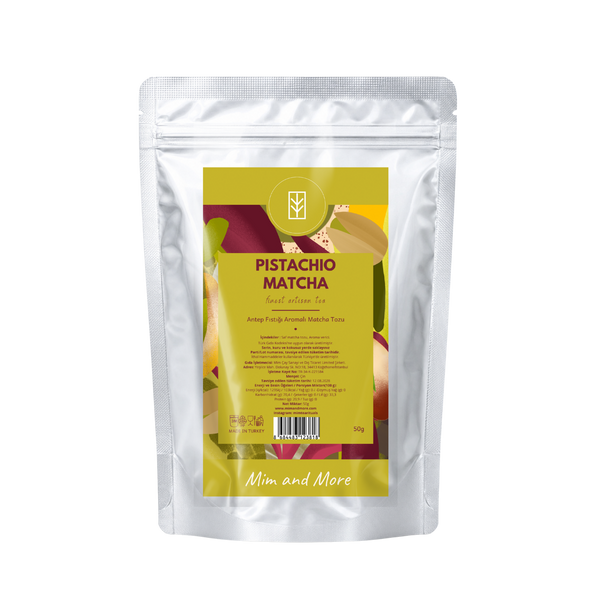 Pistachio Matcha – Antep Fıstığı Aromalı Ceremonial Grade Matcha Tozu 50 g