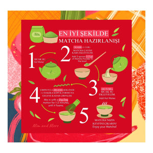 Mango Strawberry Matcha – Mango & Çilek Aromalı Ceremonial Grade Matcha Tozu 100 g